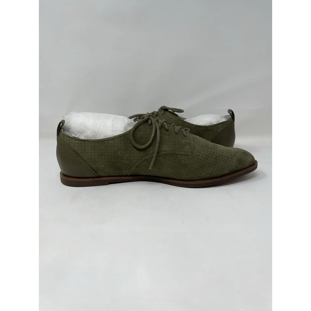 Ed By Ellen ED-KULVER Chive Kid Suede Oxford Shoes Women's Size 8M NEW